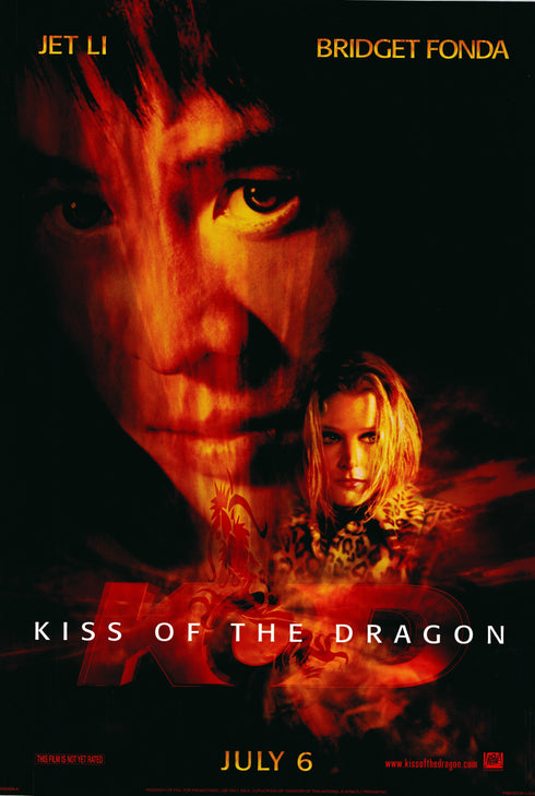 kiss of the dragon 2001 one sheet poster rolled double sided