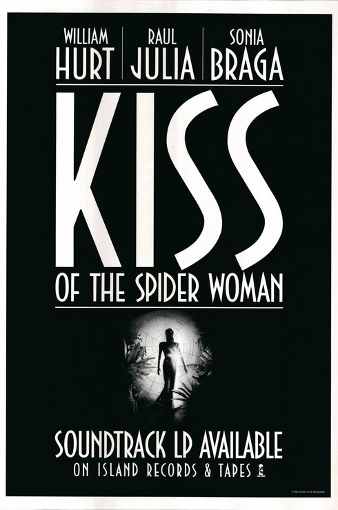 kiss of the spider woman 1985 advance one sheet poster rolled