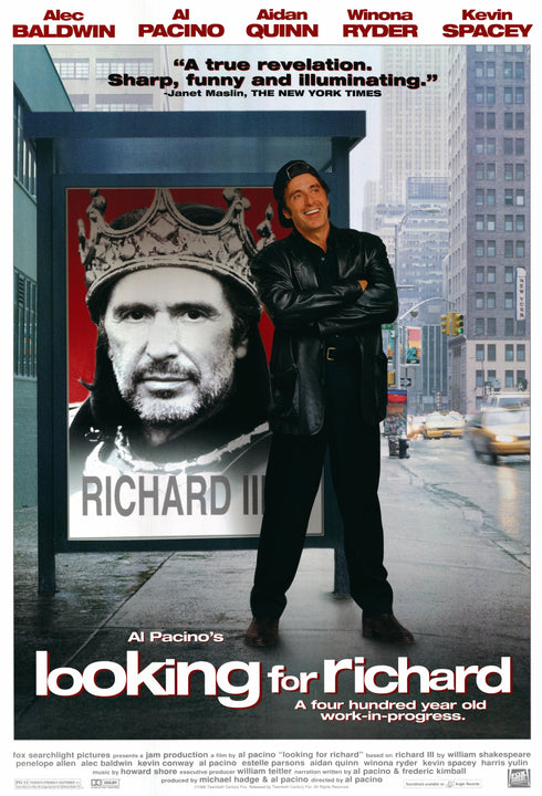 looking for richard 1996 one sheet poster rolled