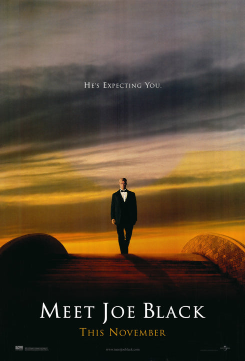 meet joe black 1998 advance one sheet poster rolled double sided