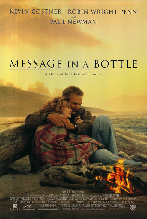 message in a bottle 1999 one sheet poster rolled