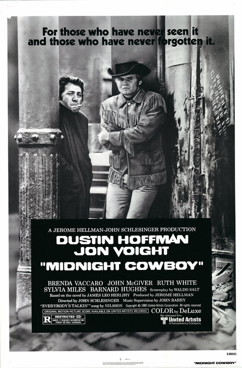 midnight cowboy 1980R one sheet poster rolled