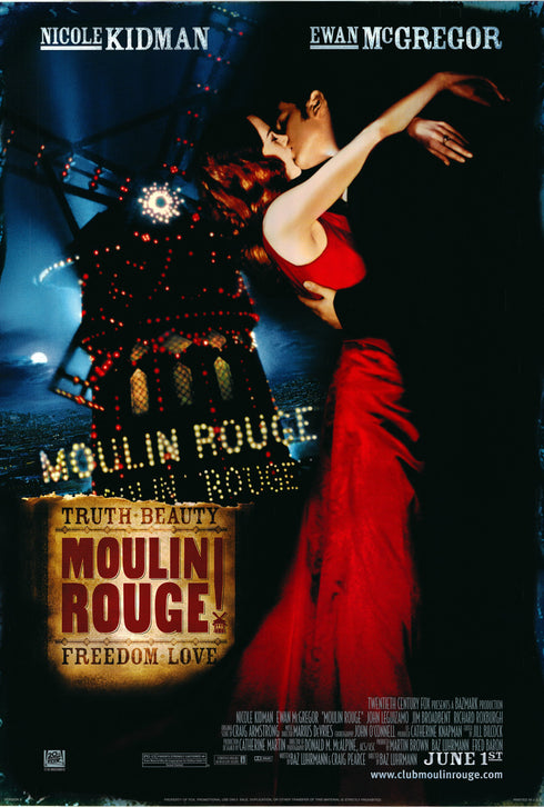 moulin rouge 2001 one sheet poster rolled