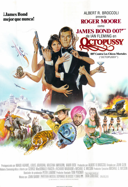 octopussy 1983 spanish one sheet poster rolled