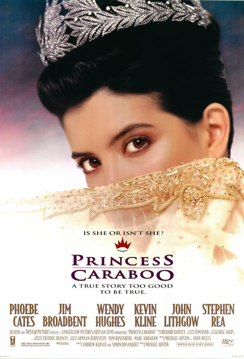 princess caraboo 1994 one sheet poster rolled