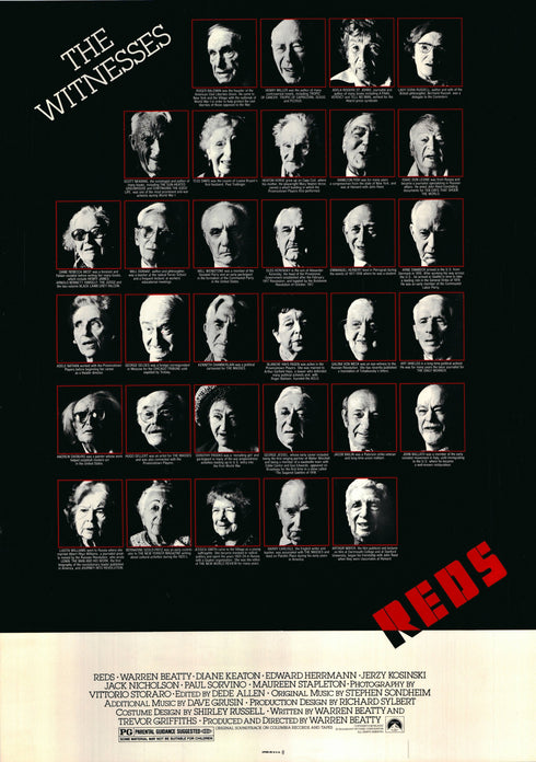 reds 1981 one sheet poster rolled