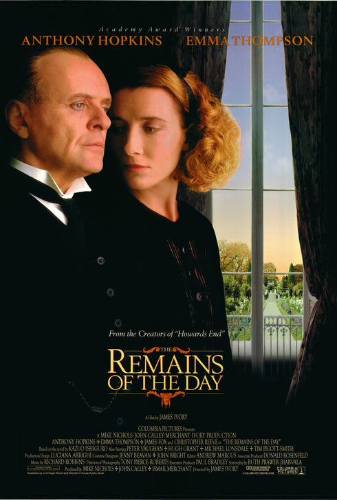 remains of the day 1993 one sheet poster rolled double sided