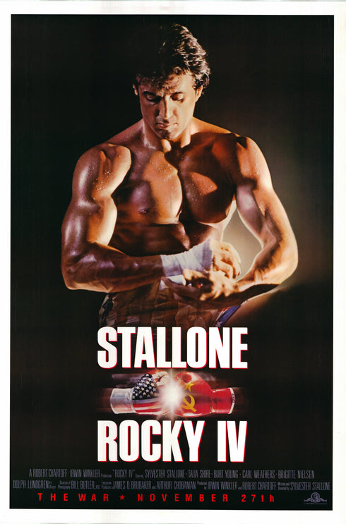 rocky 4 1985 advance one sheet poster rolled version a