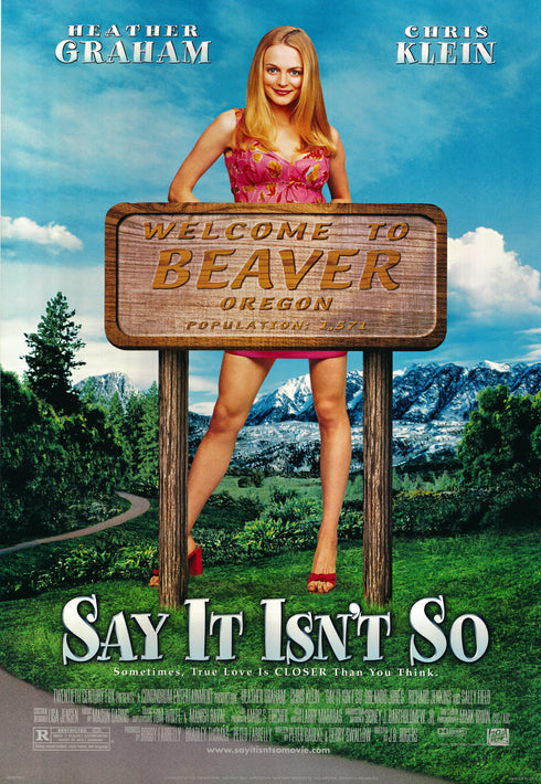 say it isn't so 2001 one sheet poster rolled double sided
