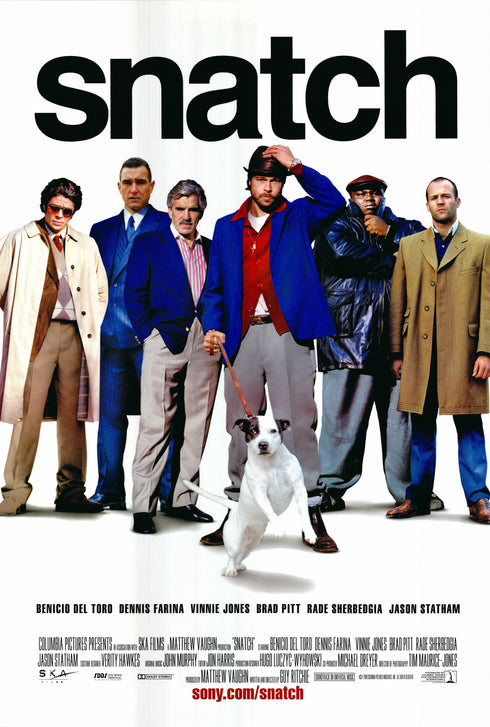 snatch 2001 one sheet poster rolled