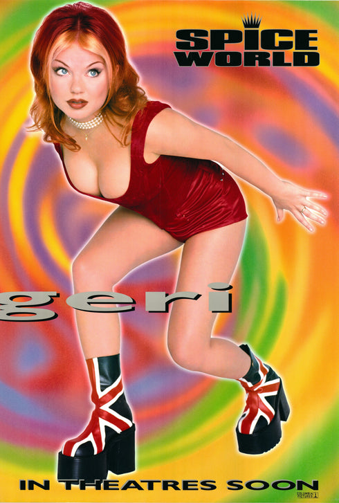 spice world 1997 advance one sheet poster rolled