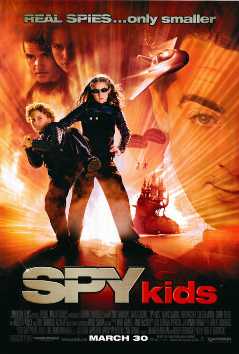 spy kids 2001 one sheet poster rolled