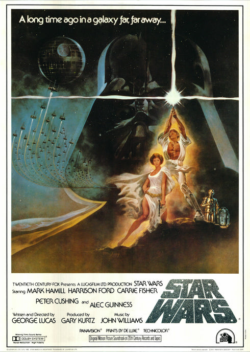 star wars 1982 one sheet poster rolled style a soundtrack record promotion poster