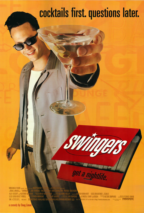 swingers 1996 international one sheet poster rolled ver a