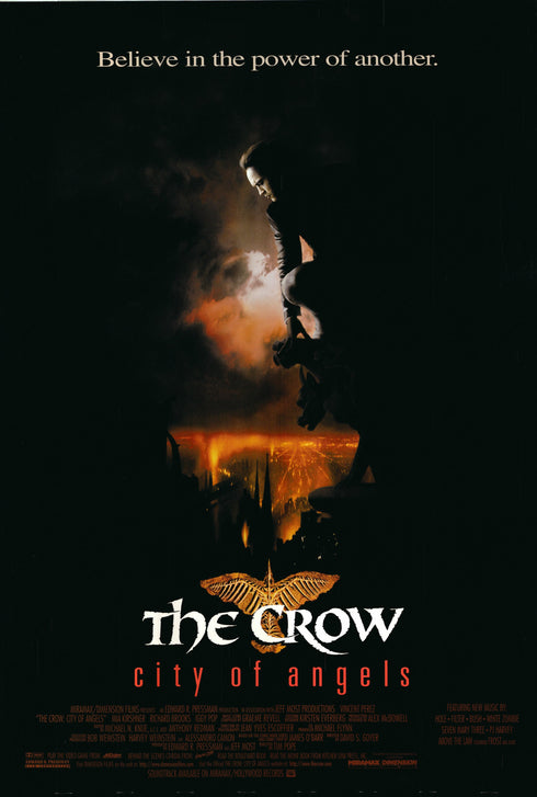 the crow 1996 one sheet poster rolled