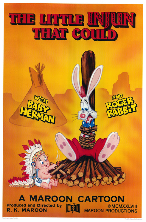 the little injun that could 1988 one sheet poster rolled
