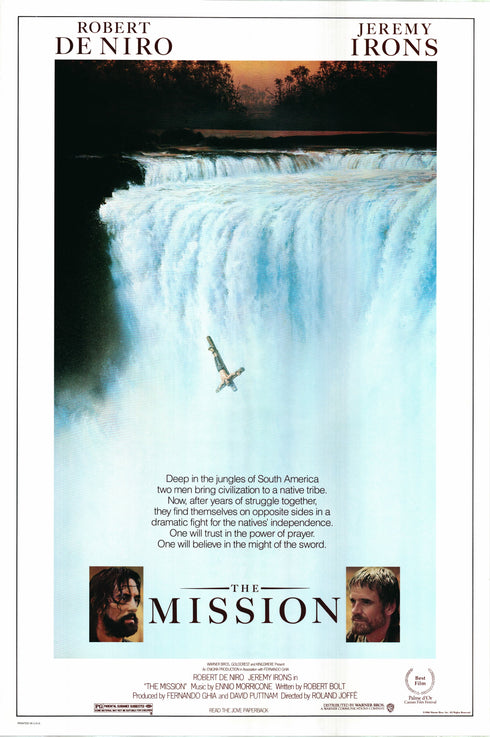 the mission 1986 one sheet poster rolled