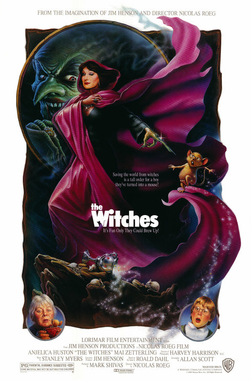 the witches 1989 one sheet poster rolled