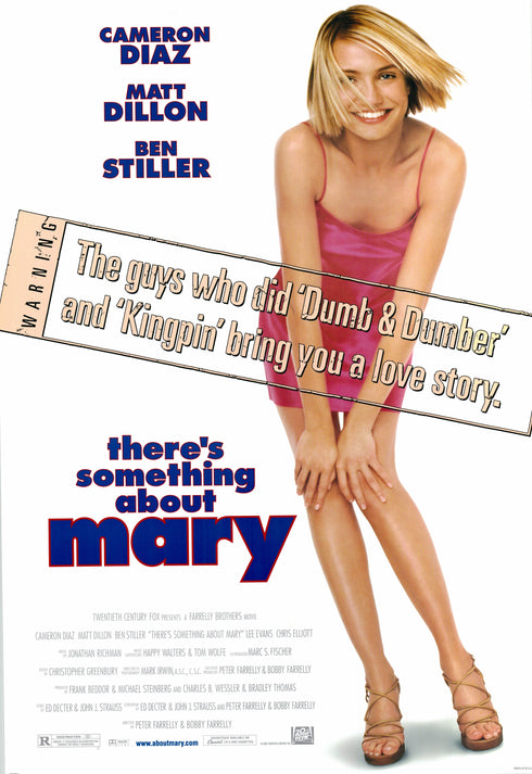 there's something about mary 1998 one sheet poster rolled double sided
