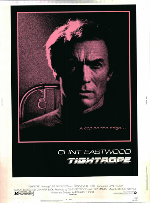 tightrope 1984 one sheet poster rolled