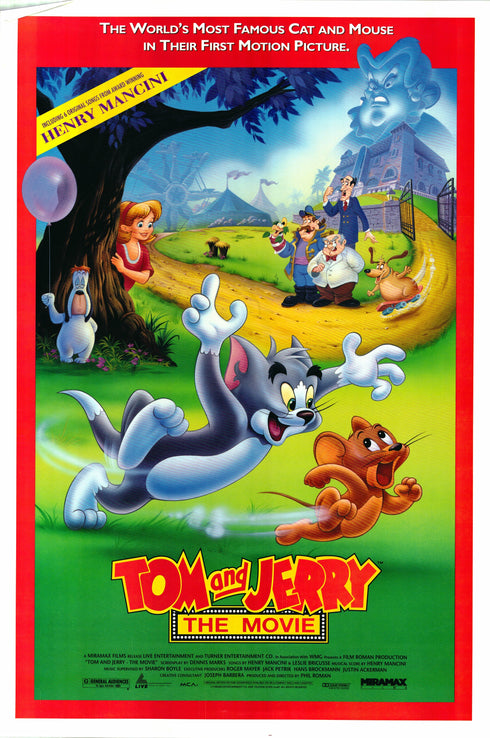 tom and jerry the movie 1993 one sheet poster rolled