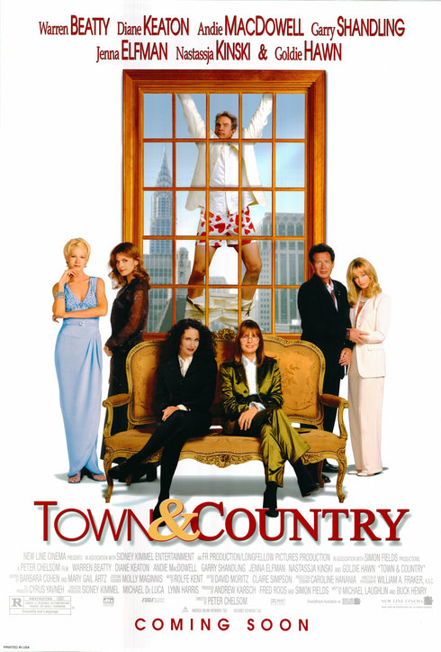 town & country 2001 one sheet poster rolled double sided