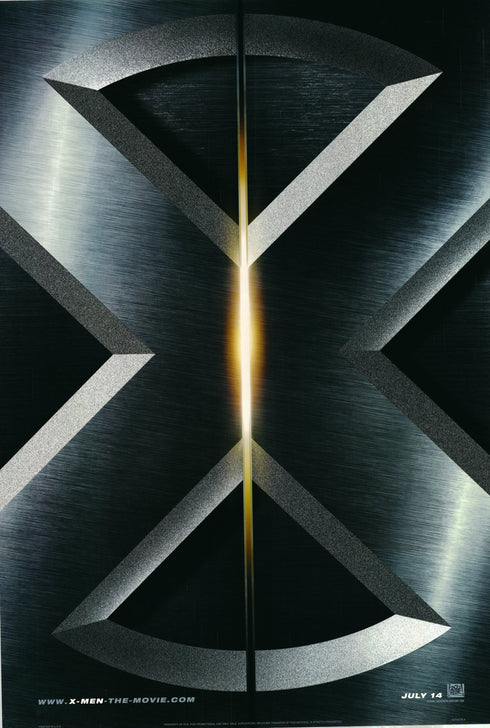 x men 2000 advance one sheet poster rolled