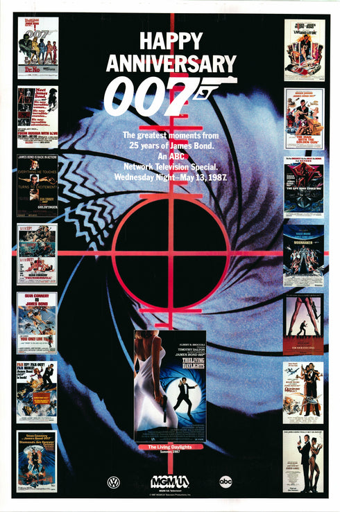 james bond 007 1995 one sheet video poster rolled - 25 year anniversary