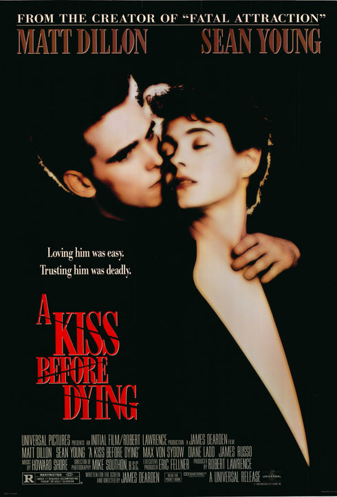 a kiss before dying 1991 one sheet poster rolled
