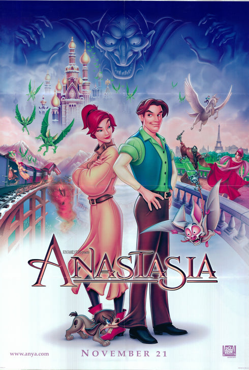 anastasia 1997 style b advance one sheet poster rolled