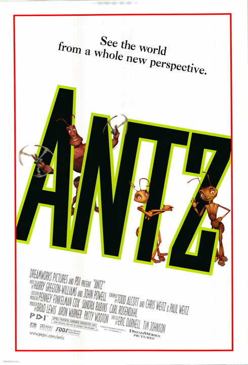 antz 1998 one sheet poster rolled