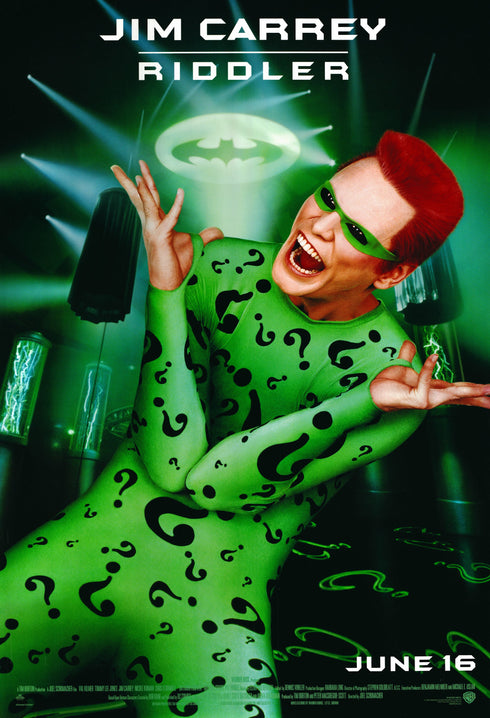 batman forever (carrey) 1995 one sheet poster rolled