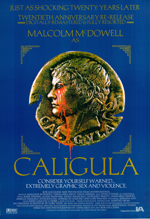 caligula 1999R one sheet poster rolled