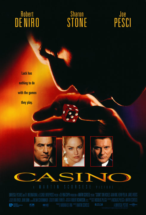 casino 1995 one sheet poster rolled