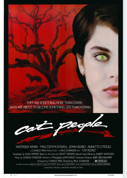 cat people 1982 one sheet poster rolled