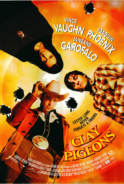 clay pigeons 1998 one sheet poster rolled