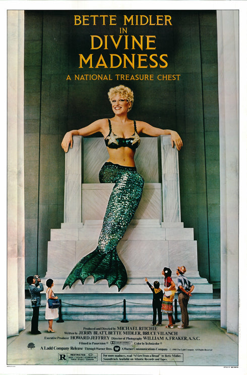 divine madness 1980 style b one sheet poster rolled