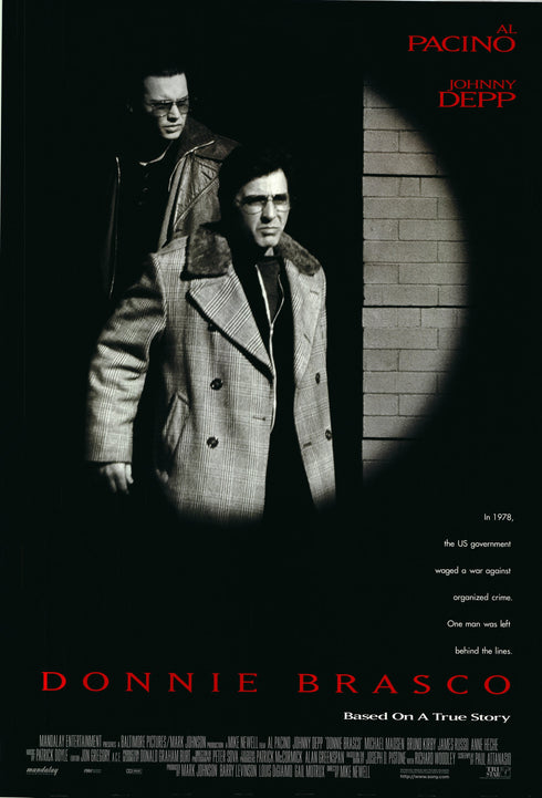 donnie brasco 1996 one sheet poster rolled double sided