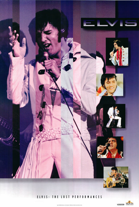 elvis: the lost performances 1992 video one sheet poster rolled