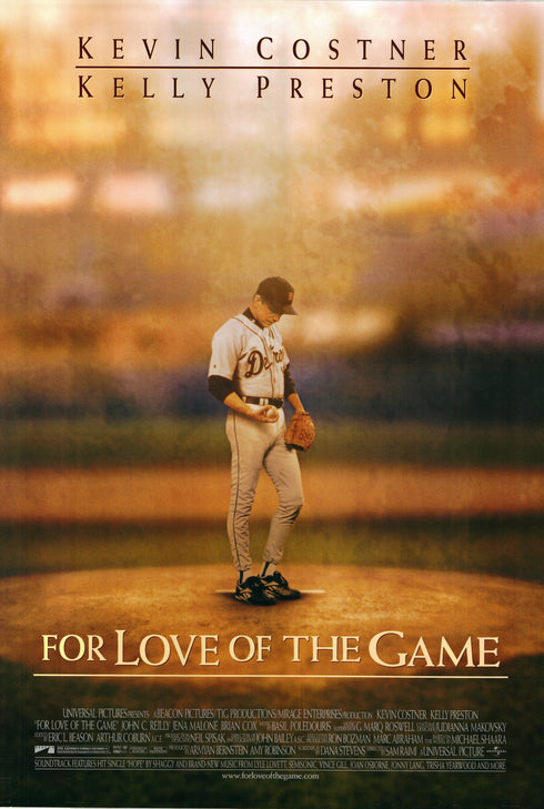 for love of the game 1999 one sheet poster rolled double sided