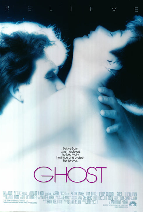 ghost 1990 one sheet poster rolled