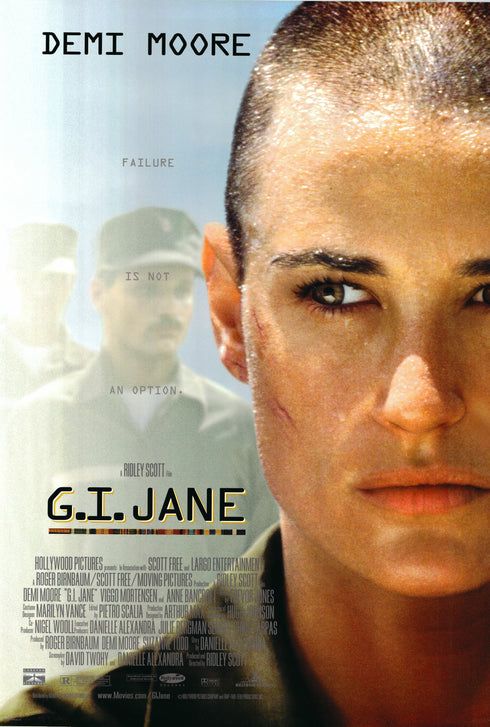gi jane 1997 style b one sheet poster rolled double sided
