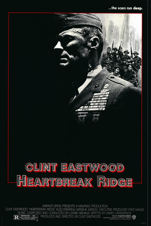 heartbreak ridge 1986 one sheet poster rolled