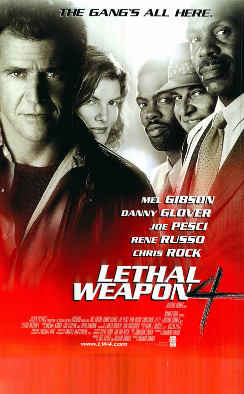 lethal weapon 4 1998 one sheet poster rolled