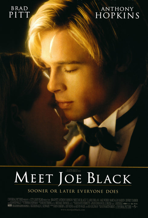meet joe black 1998 advance one sheet poster rolled double sided