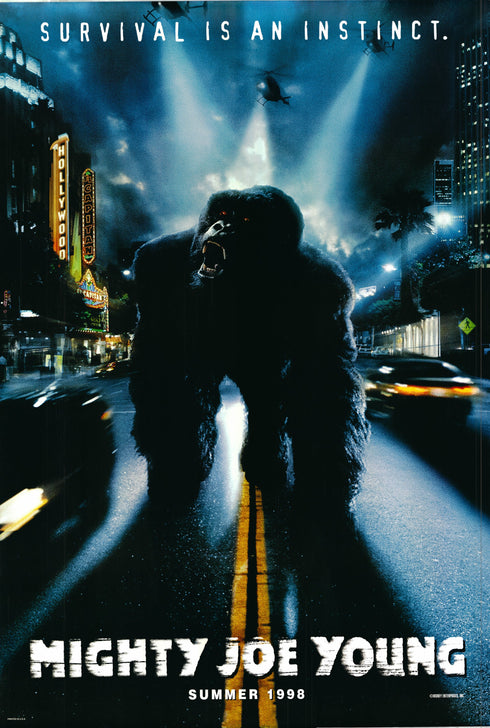 mighty joe young 1998 advance one sheet poster rolled double sided (on street)