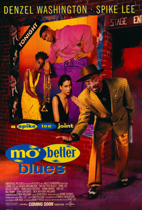 mo better blues 1990 one sheet poster rolled double sided