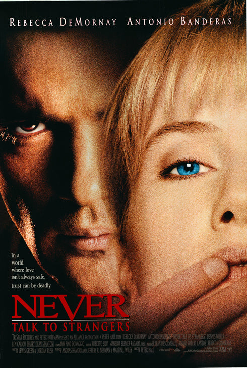 never talk to strangers 1995 one sheet poster rolled