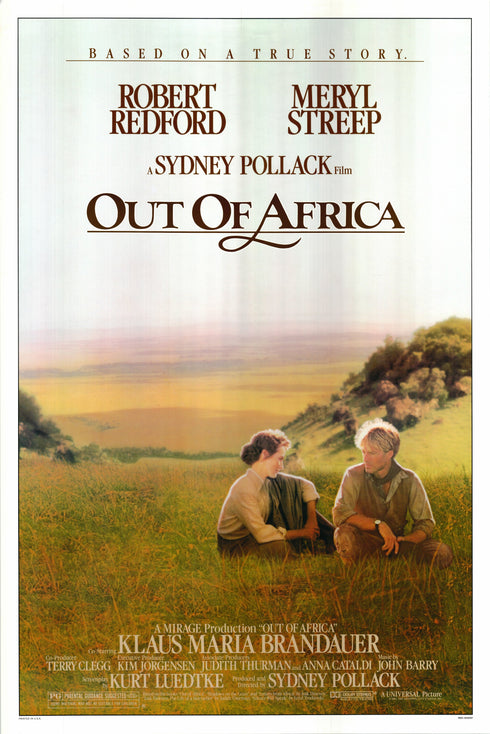 out of africa 1984 one sheet poster rolled