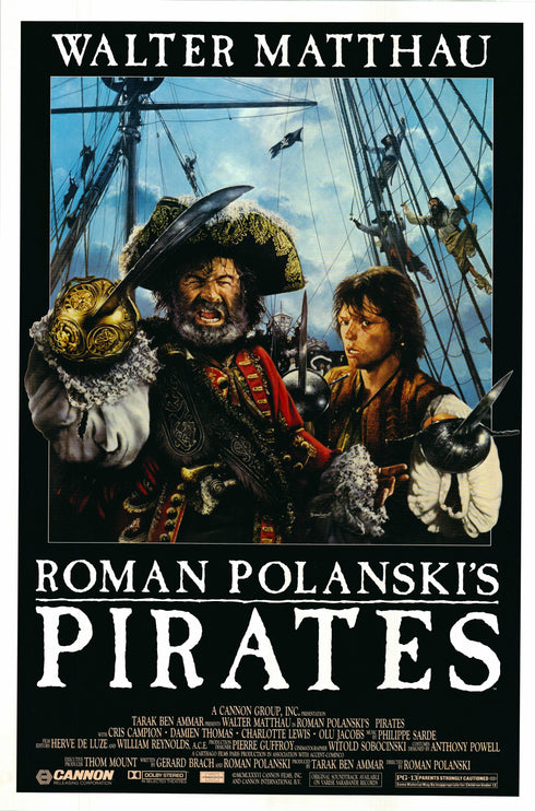 pirates 1986 one sheet poster rolled